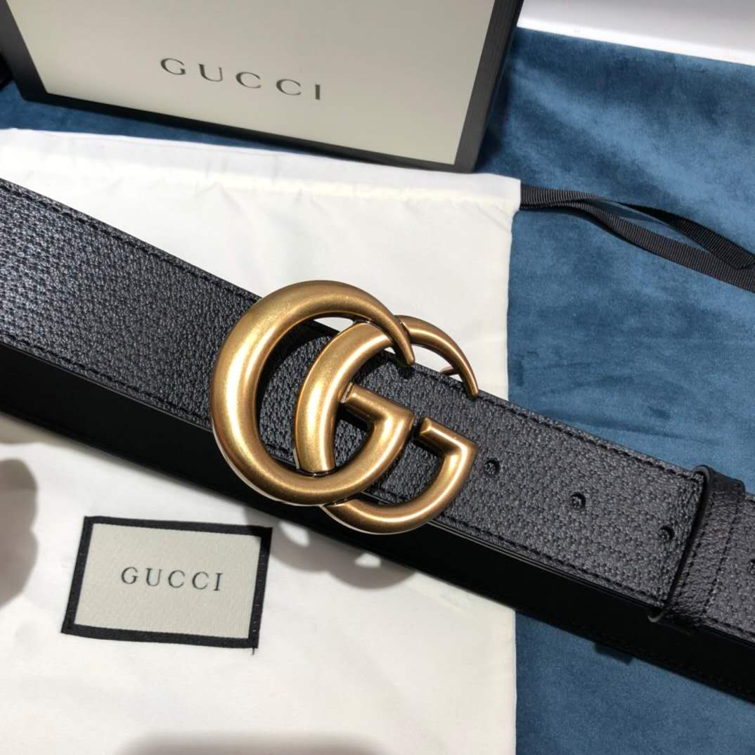 Gucci Black Belt ,1.5 Inch Buckle 3.003W*2.36 H Inches - DopestKickz