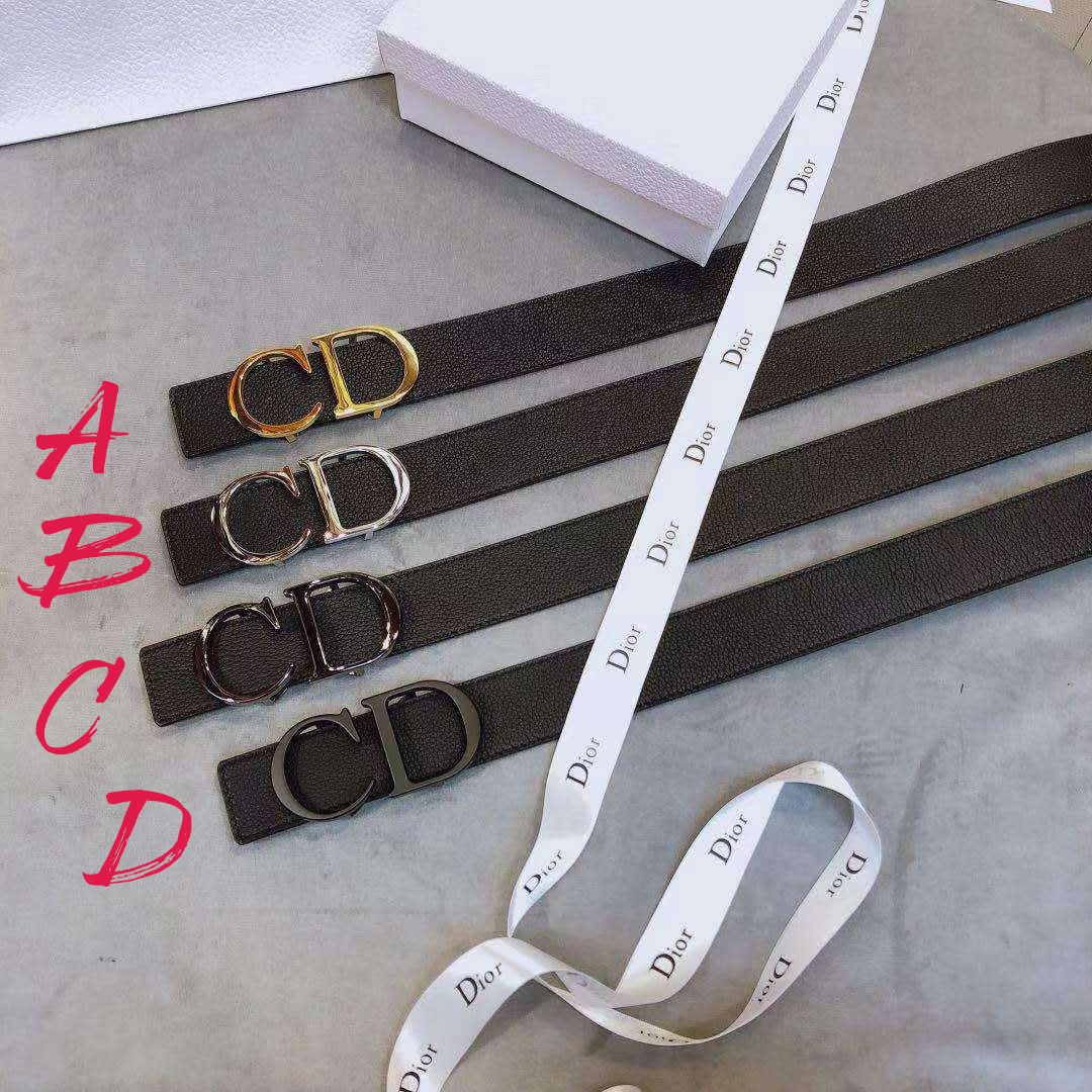 Dior 'CD' Leather Belt - DopestKickz