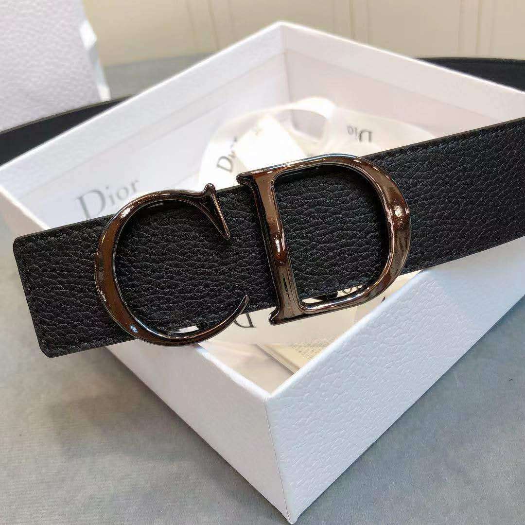 Dior 'CD' Leather Belt - DopestKickz