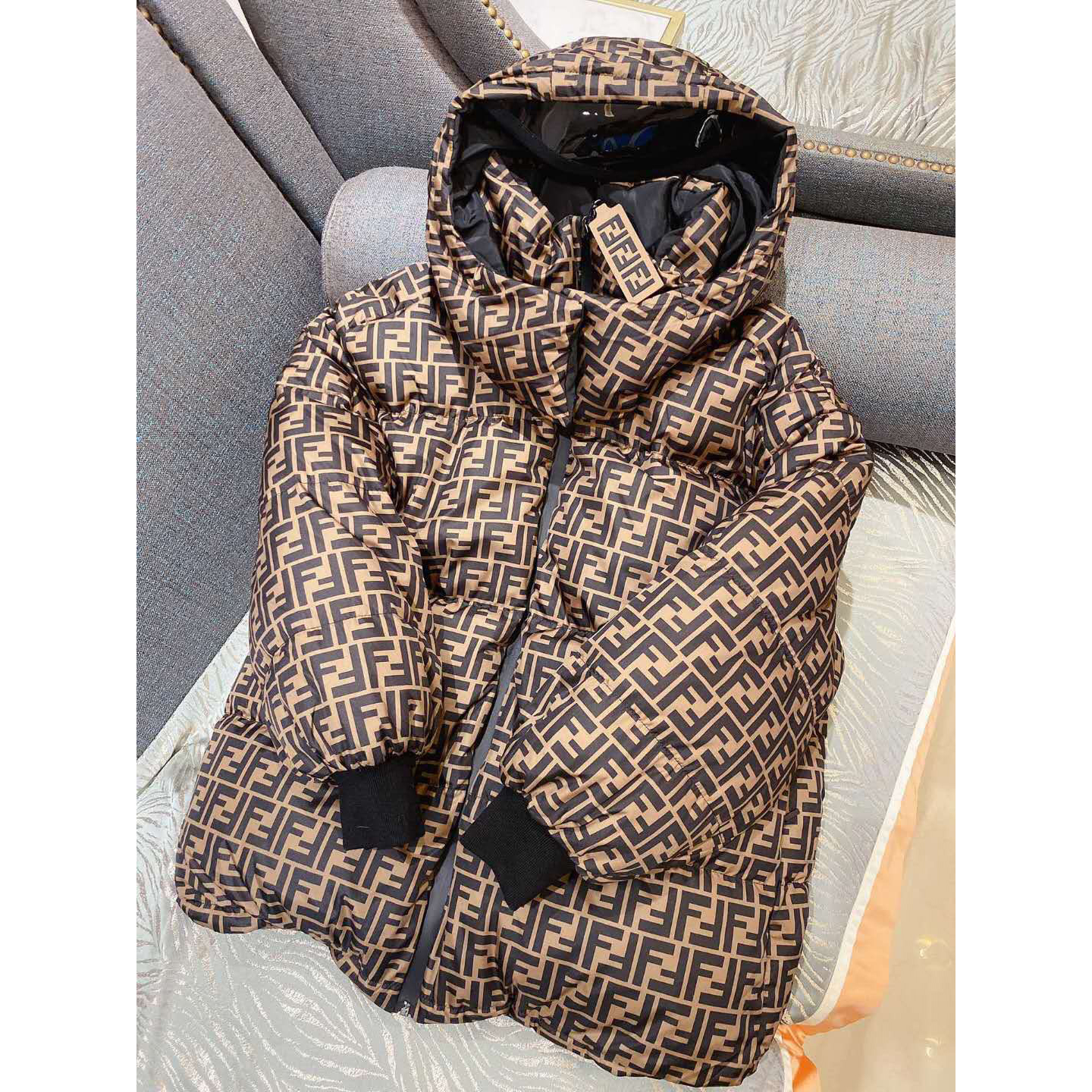 Fendi FF Motif Down Jacket - DopestKickz