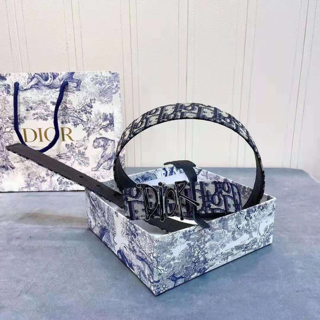 Dior Oblique Jacquard Belt - DopestKickz
