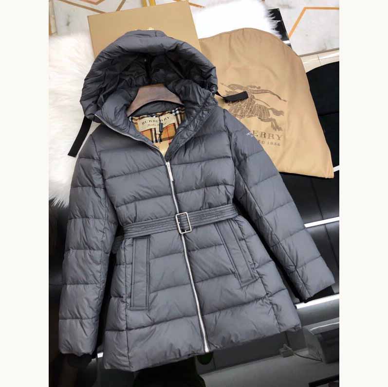 Burberry Belted Down Jacket - DopestKickz