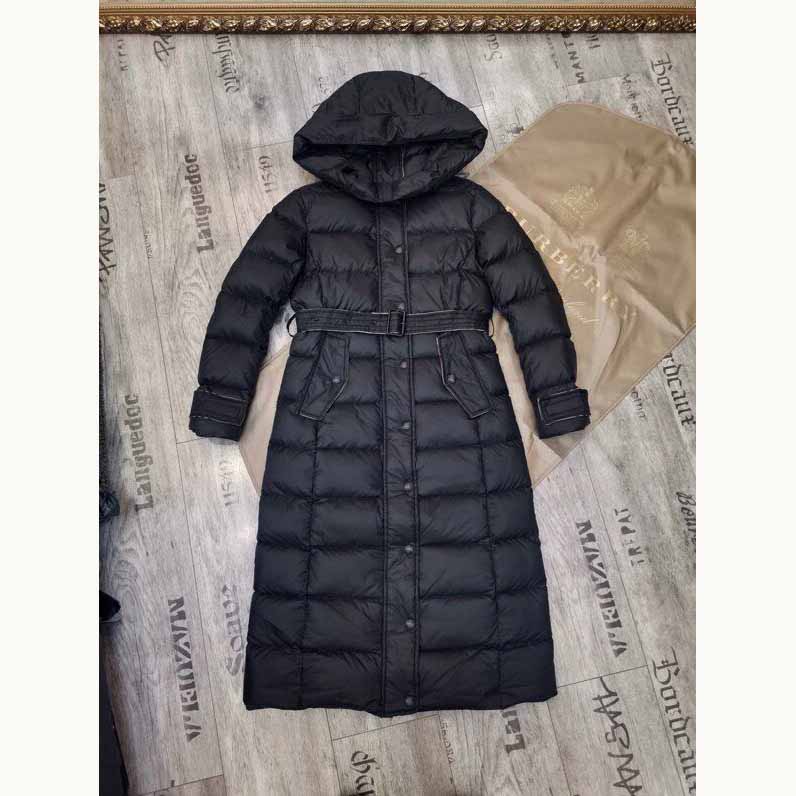 Burberry Belted Long Down Jacket - DopestKickz