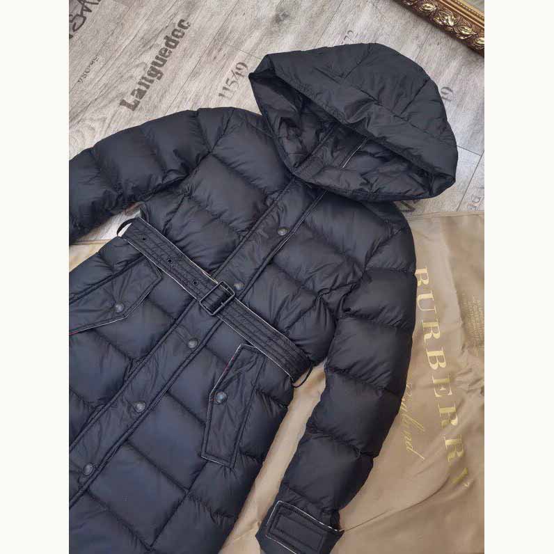 Burberry Belted Long Down Jacket - DopestKickz