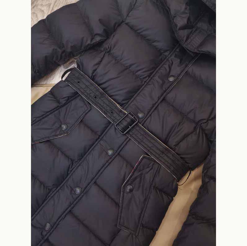 Burberry Belted Long Down Jacket - DopestKickz