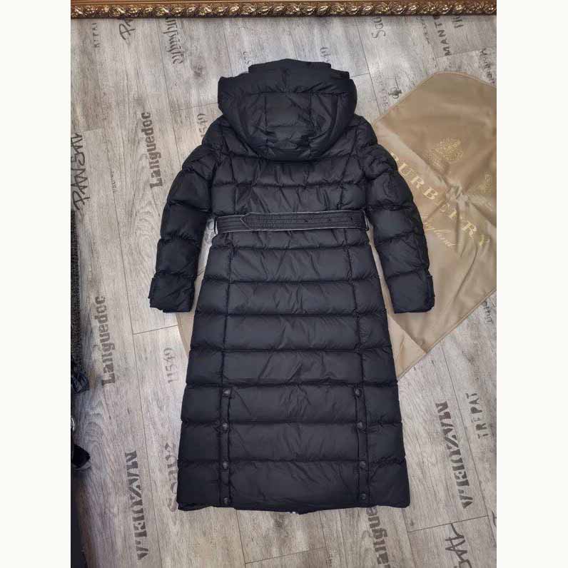 Burberry Belted Long Down Jacket - DopestKickz