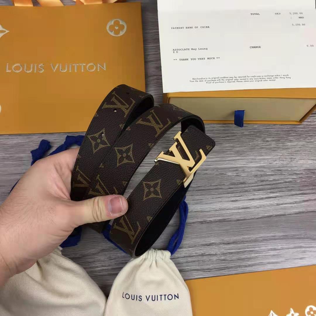 Louis Vuitton Initiales Monogram Belt - DopestKickz