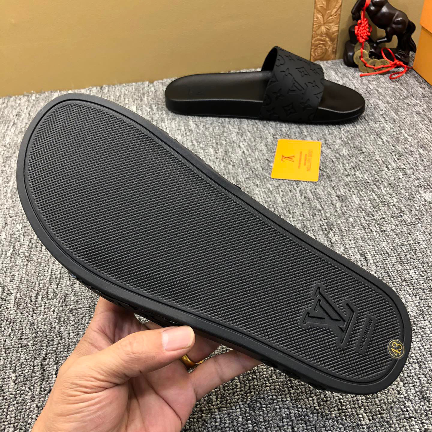 Louis Vuitton Monogram Slippers - DopestKickz