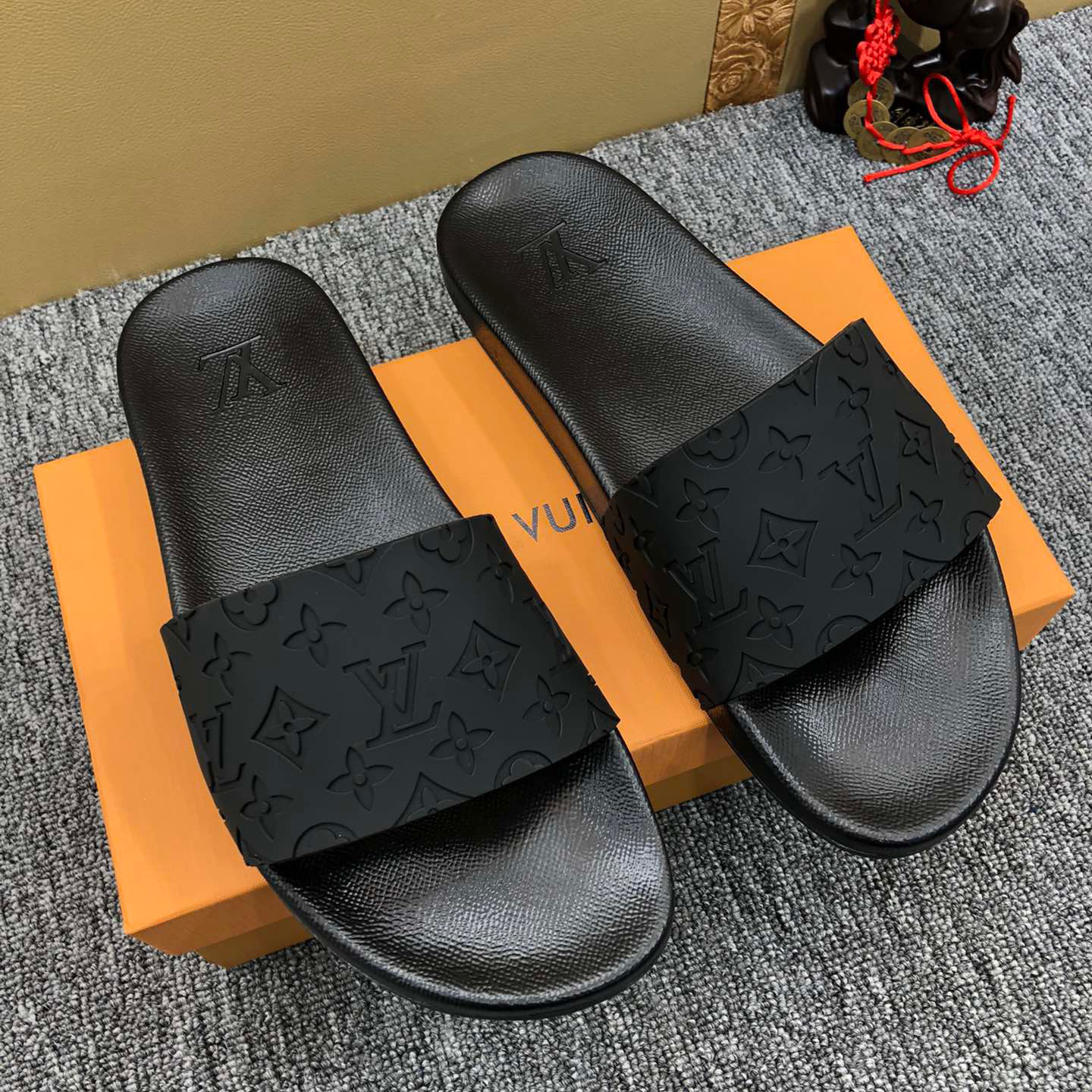 Louis Vuitton Monogram Slippers - DopestKickz