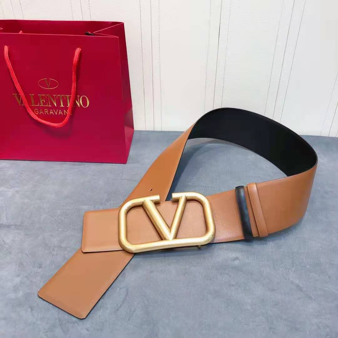Vlone Leather Belt with V Buckle (width 4.0cm) - DopestKickz