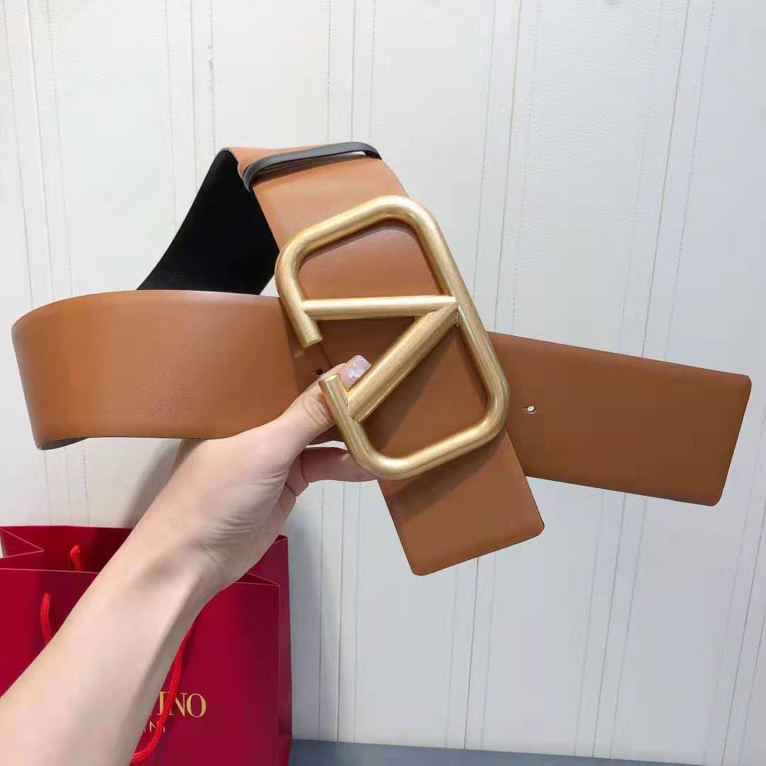 Vlone Leather Belt with V Buckle (width 4.0cm) - DopestKickz