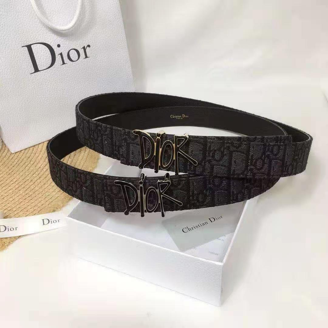 Dior Oblique Jacquard Belt  - DopestKickz