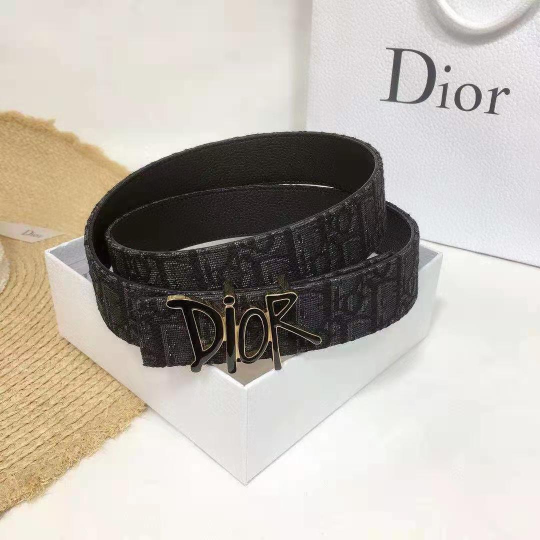 Dior Oblique Jacquard Belt  - DopestKickz