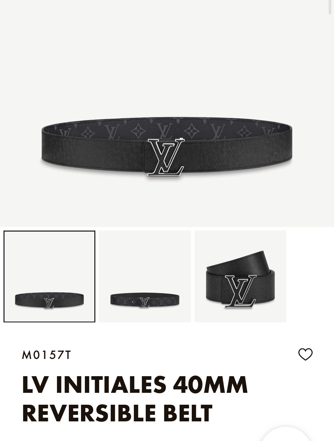Louis Vuitton Initiales Monogram Belt - DopestKickz