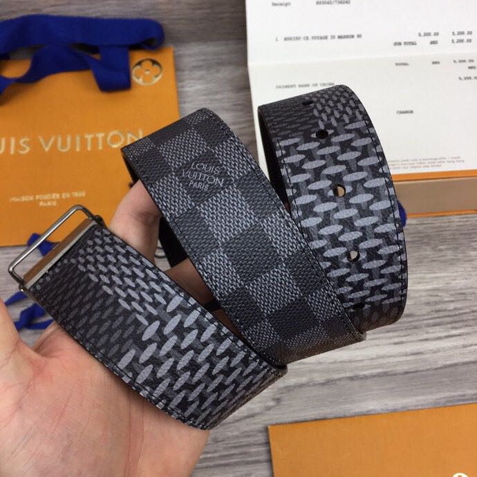 Louis Vuitton Damier Print 40MM Belt - DopestKickz