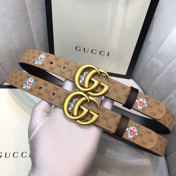 Gucci Doraemon Print Belt - DopestKickz