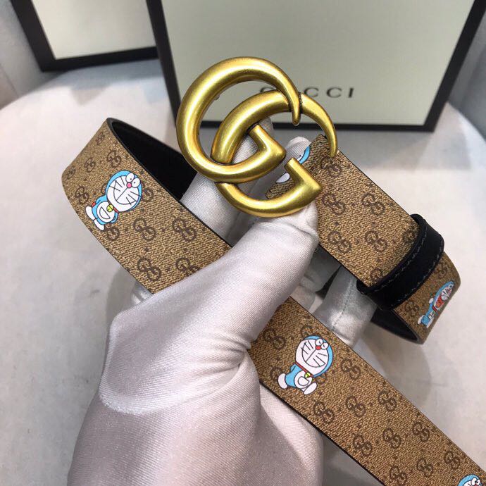 Gucci Doraemon Print Belt - DopestKickz