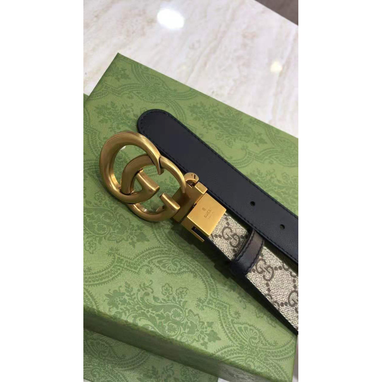 Gucci GG Reversible Belt  - DopestKickz