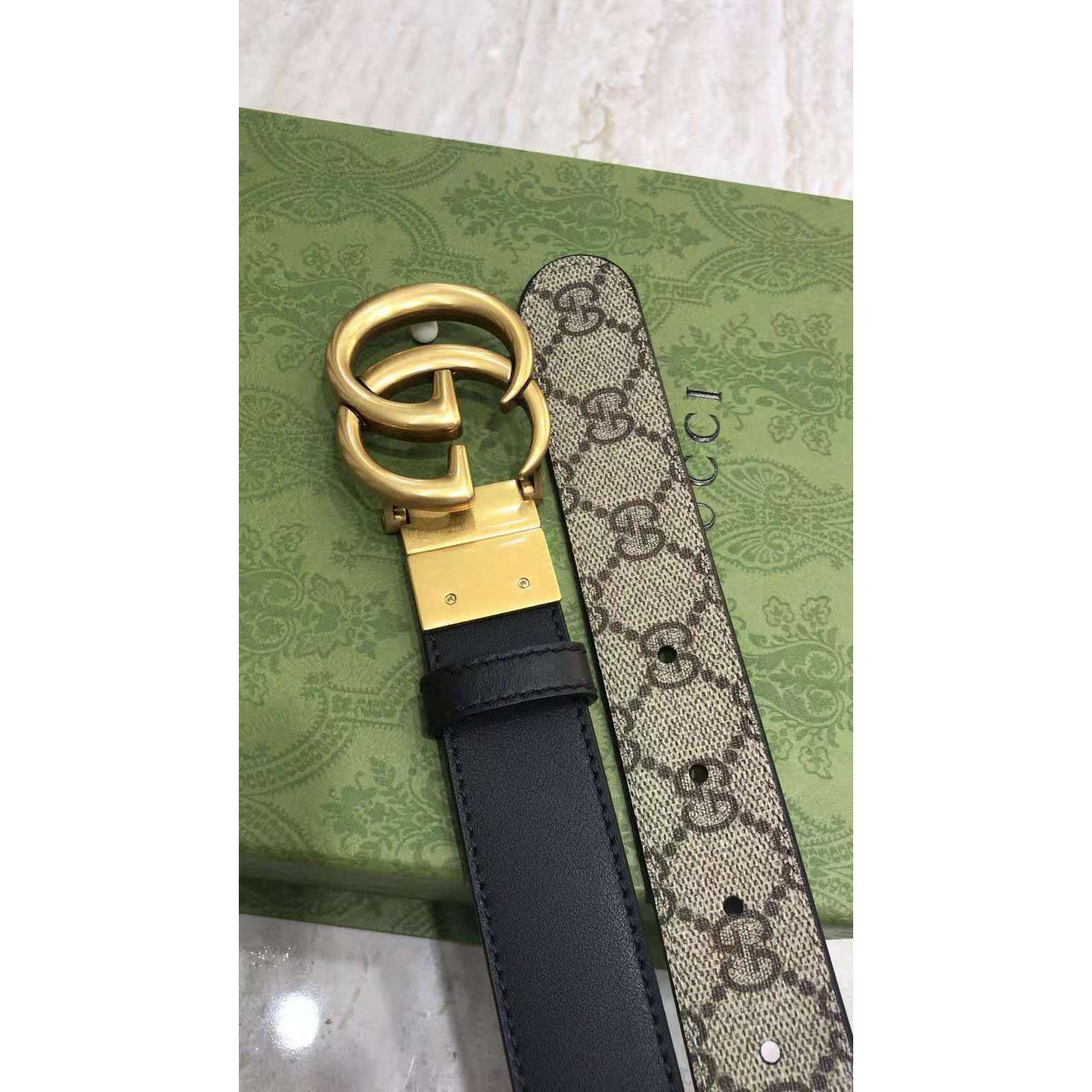 Gucci GG Reversible Belt  - DopestKickz