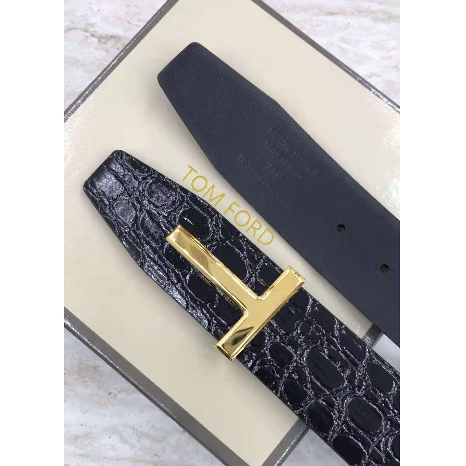 Tom Ford Crocodile Icon Belt - DopestKickz
