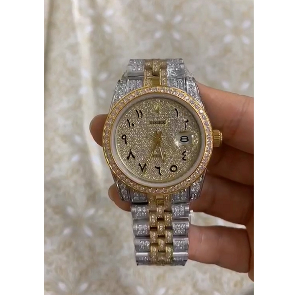 Rolex Diamond Watch - DopestKickz