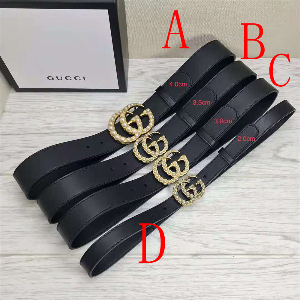 Gucci GG Pearl Black Belt  - DopestKickz