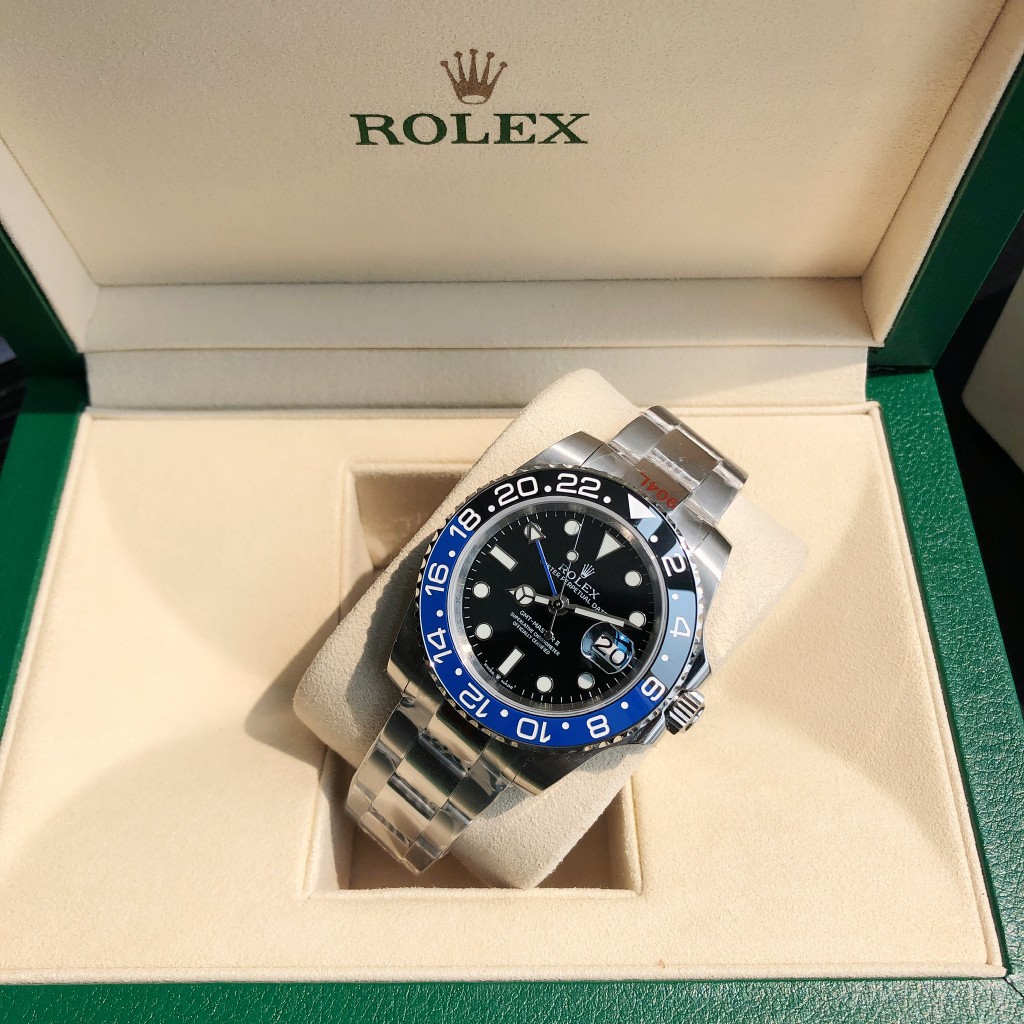 Rolex GMT Master II Batman Steel Automatic Black Dial Men's Watch - DopestKickz
