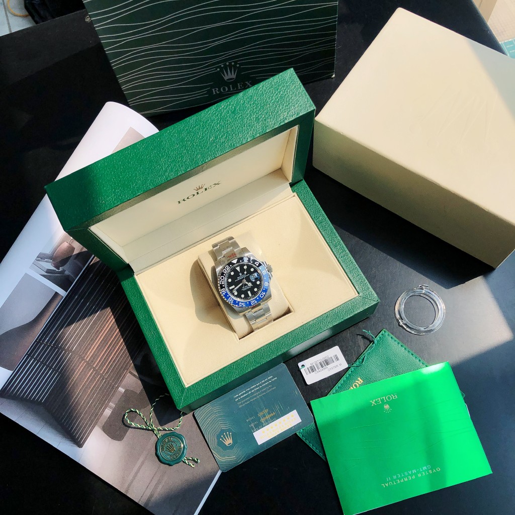 Rolex GMT Master II Batman Steel Automatic Black Dial Men's Watch - DopestKickz