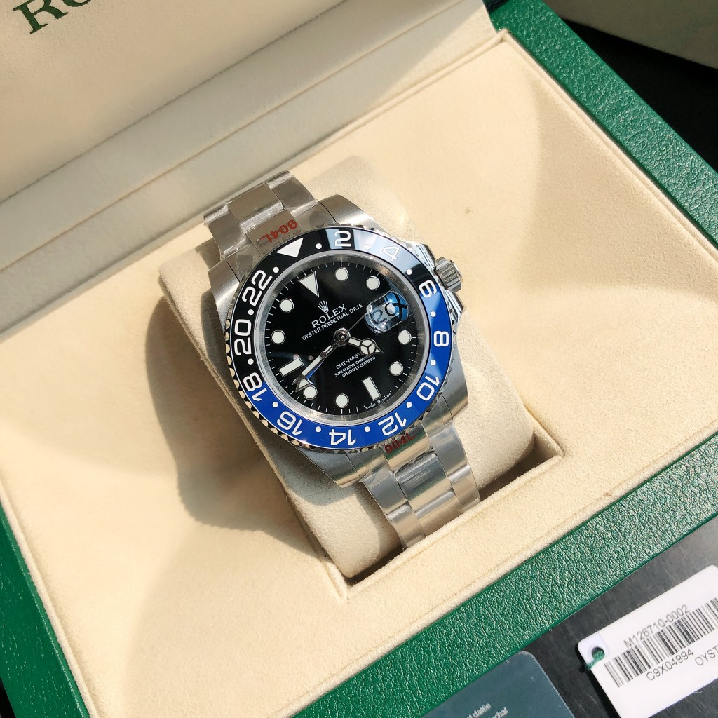Rolex GMT Master II Batman Steel Automatic Black Dial Men's Watch - DopestKickz