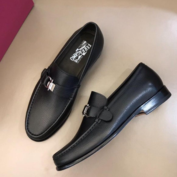 Ferragamo Black Shoes - DopestKickz