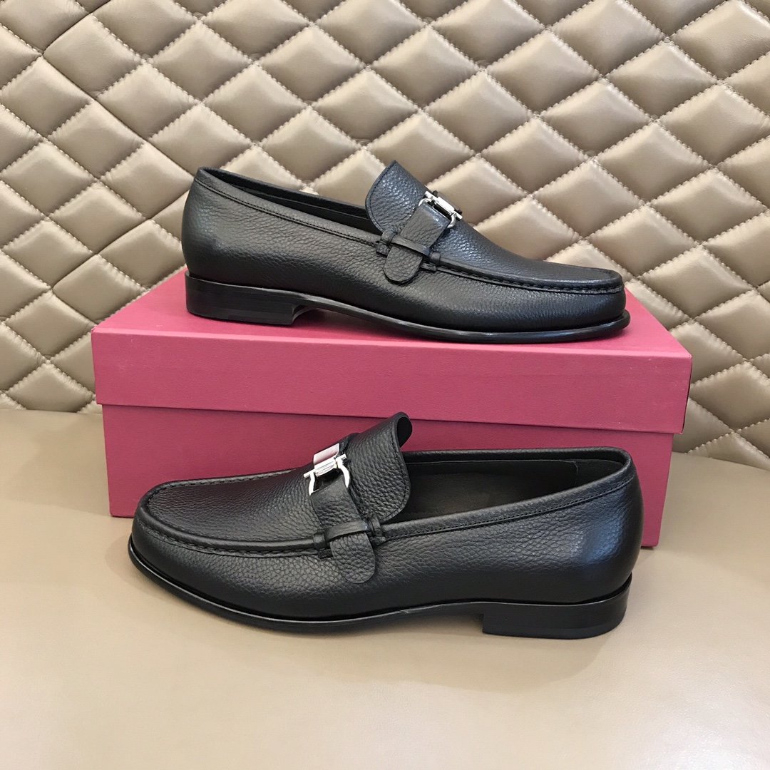 Ferragamo Black Shoes - DopestKickz
