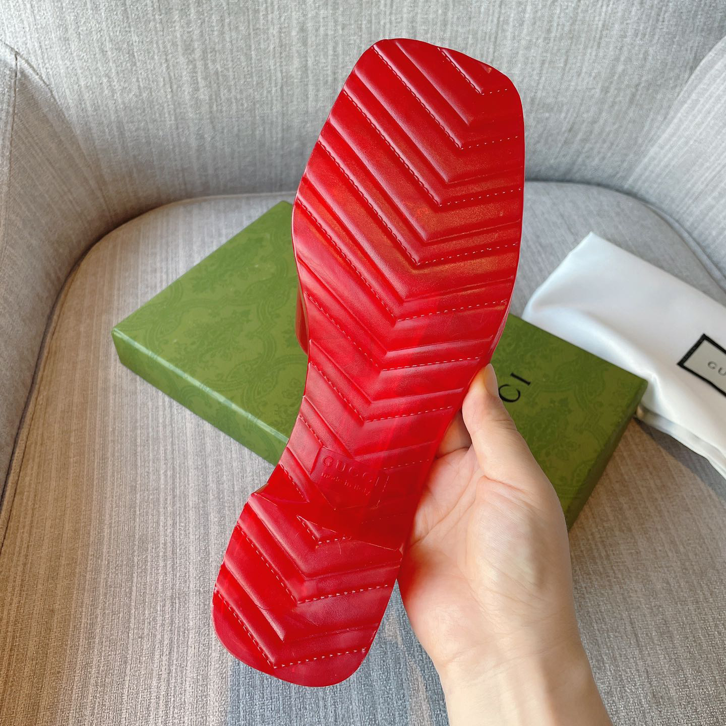 Gucci Plastique Logo-Embossed Rubber Mules - DopestKickz