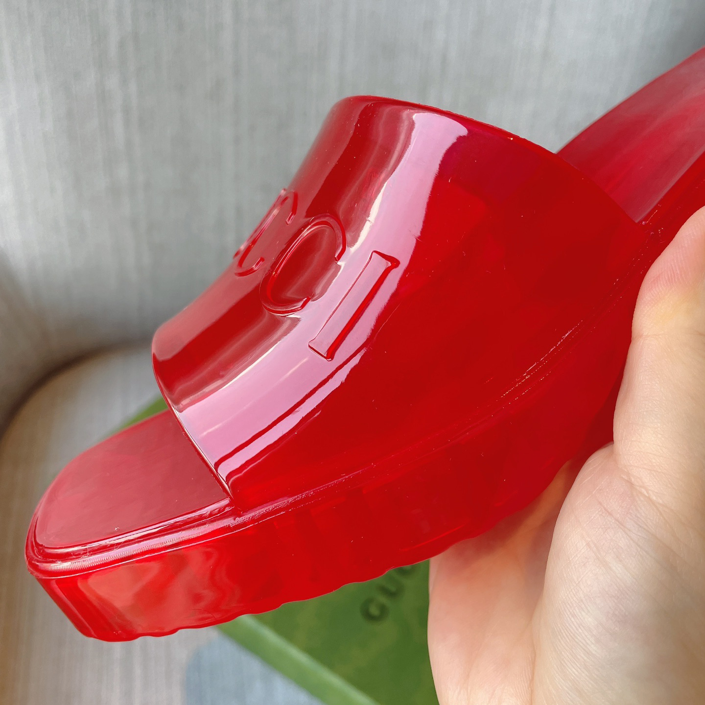 Gucci Plastique Logo-Embossed Rubber Mules - DopestKickz