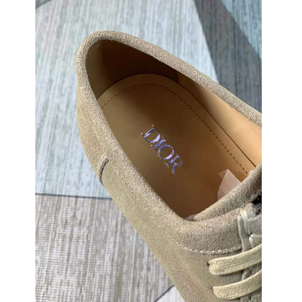 Dior Suede Oblique Jacquard Lace-Up Shoes - DopestKickz