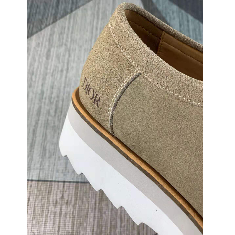 Dior Suede Oblique Jacquard Lace-Up Shoes - DopestKickz