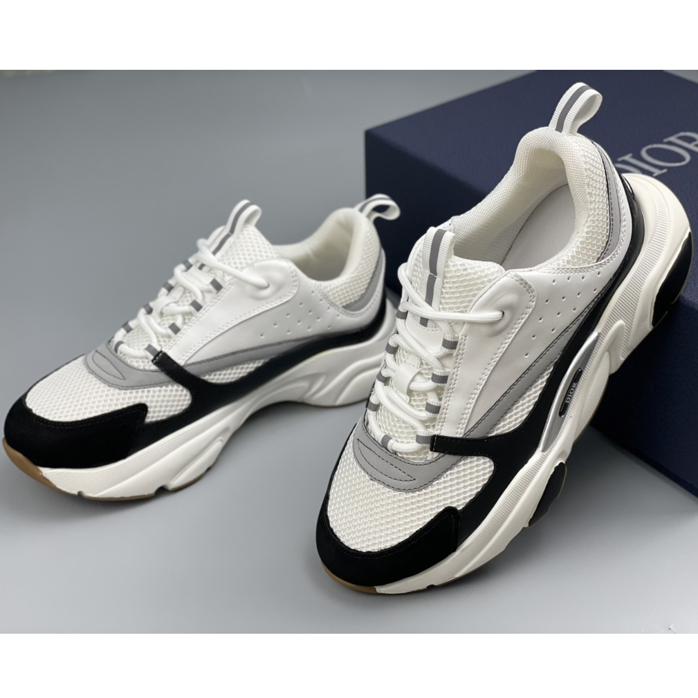 Dior B22 Sneaker White Black - DopestKickz