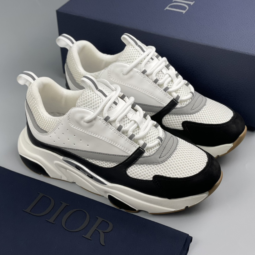 Dior B22 Sneaker White Black - DopestKickz