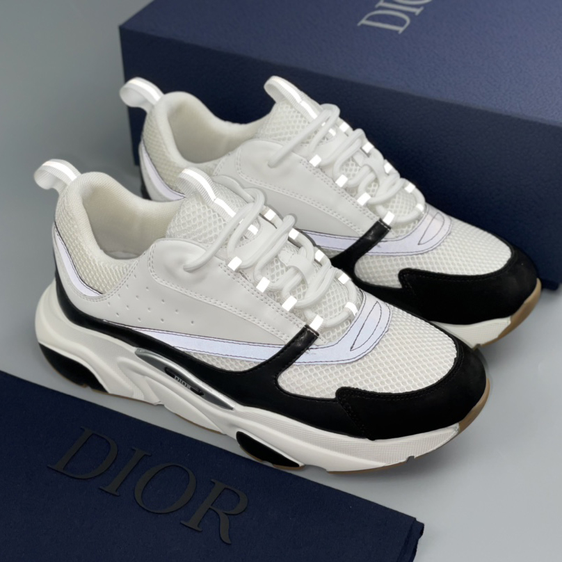 Dior B22 Sneaker White Black - DopestKickz