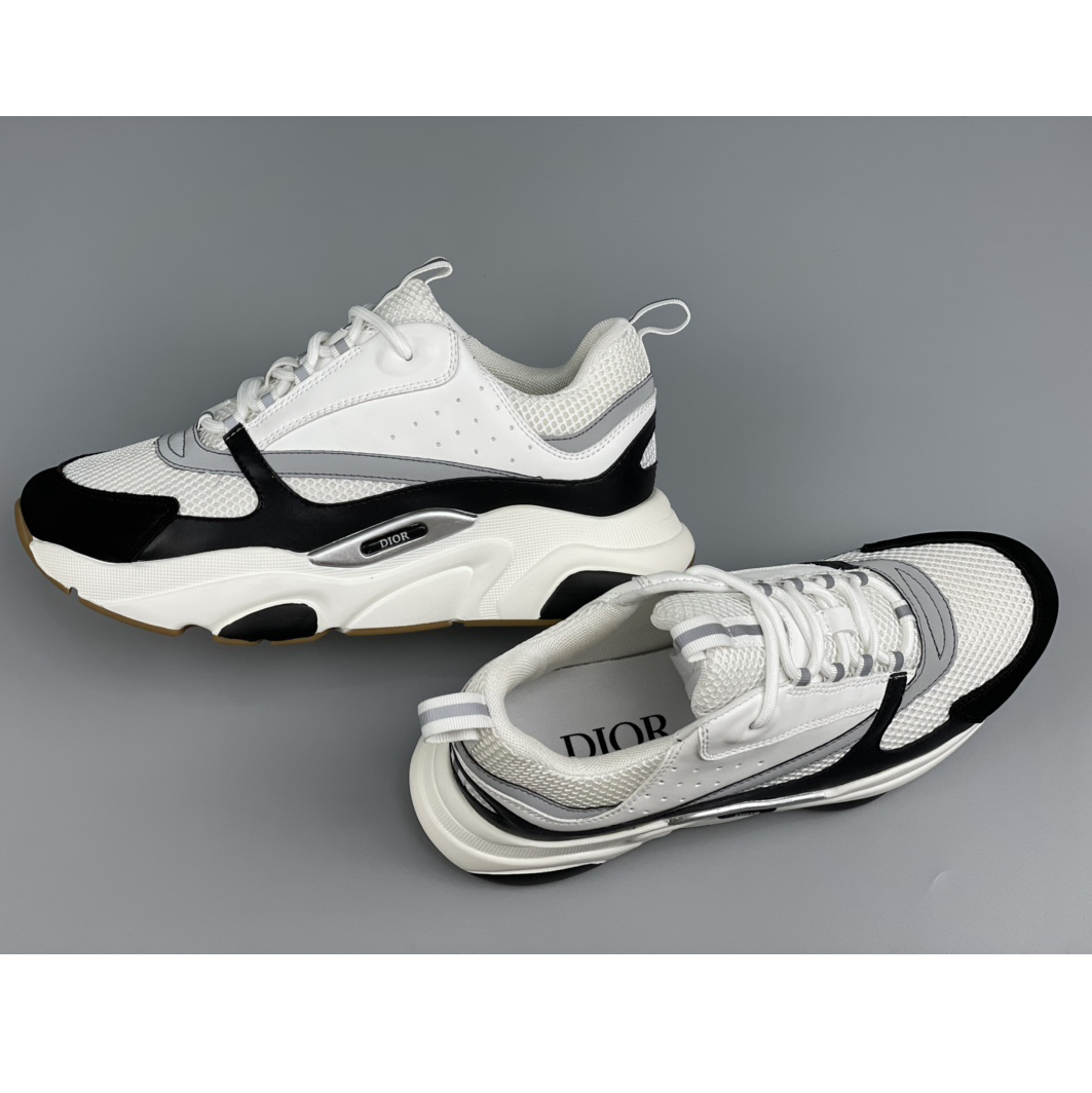 Dior B22 Sneaker White Black - DopestKickz