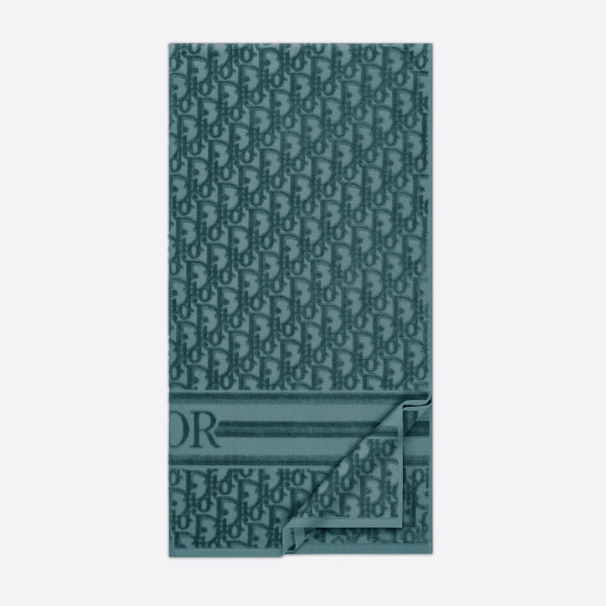 Dior Telo Da Spiaggia Dior Oblique In Green - DopestKickz