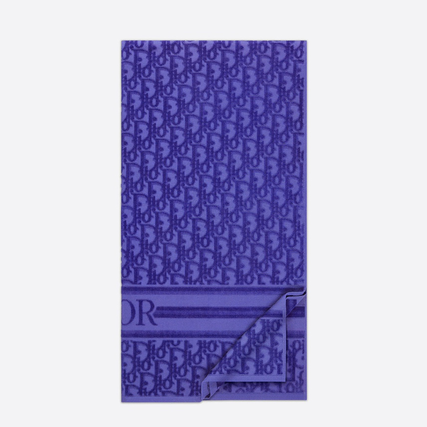 Dior Telo Da Spiaggia Dior Oblique In Purple - DopestKickz
