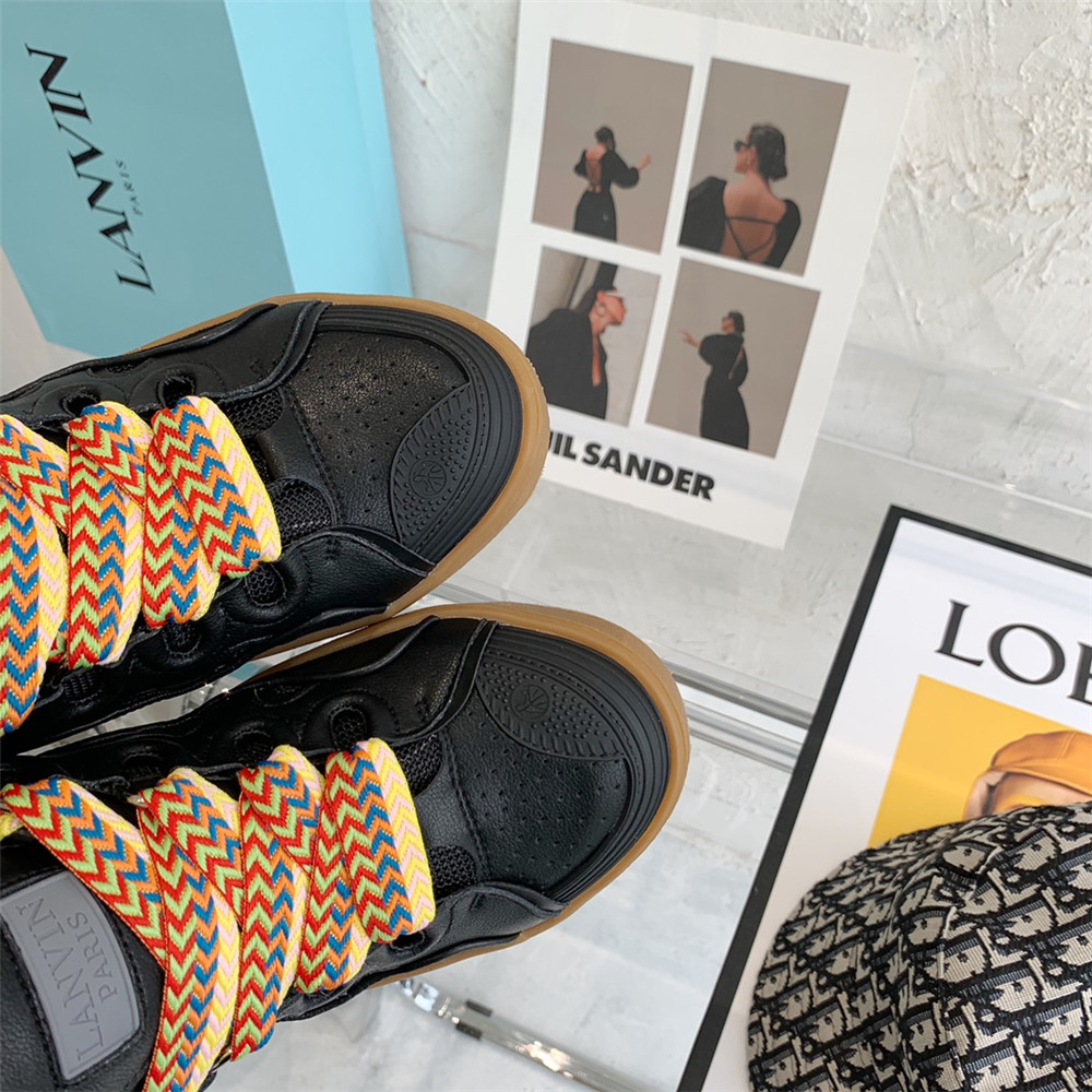 Lanvin Curb Sneaker In Black - DopestKickz