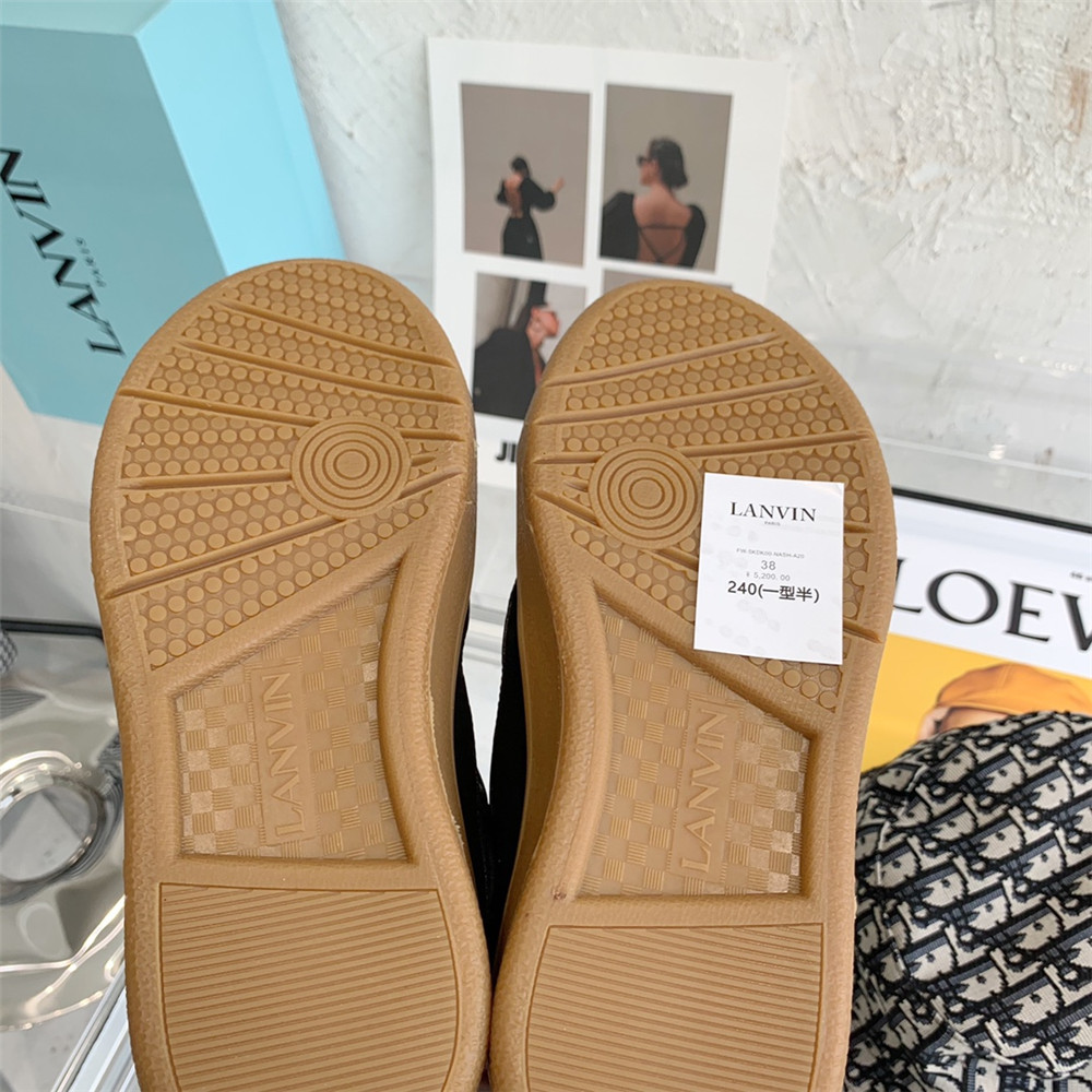 Lanvin Curb Sneaker In Black - DopestKickz