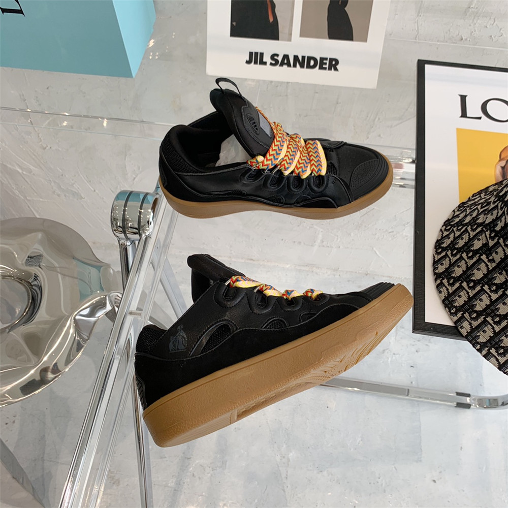 Lanvin Curb Sneaker In Black - DopestKickz