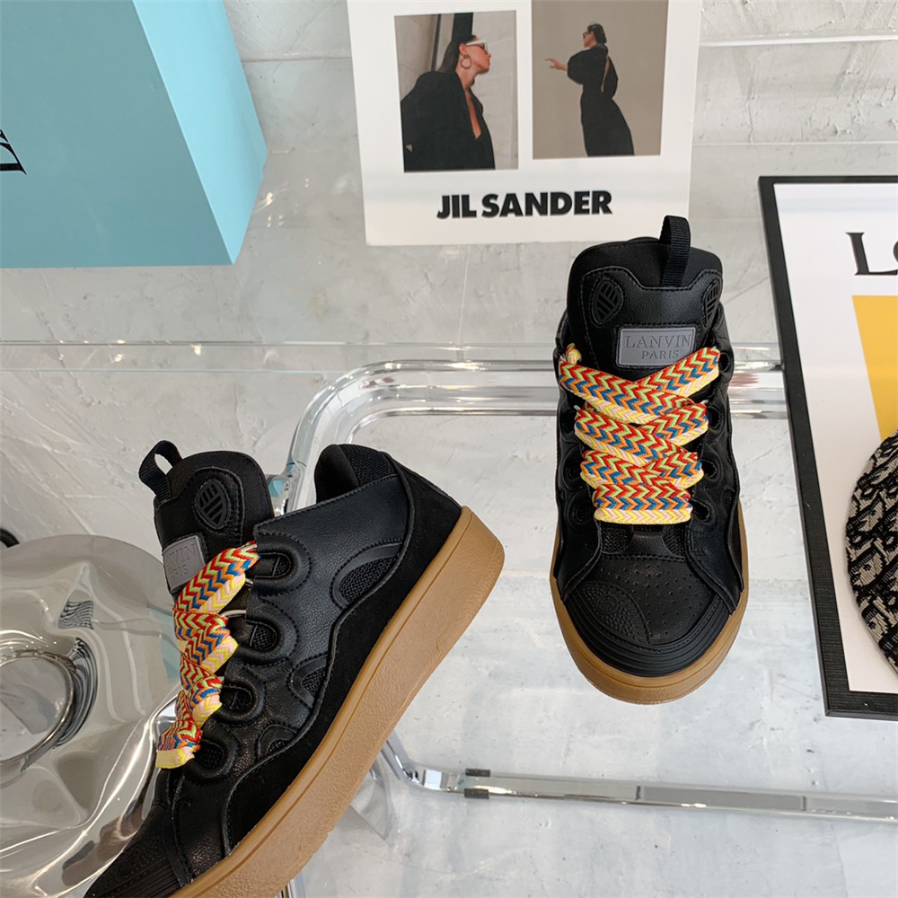 Lanvin Curb Sneaker In Black - DopestKickz