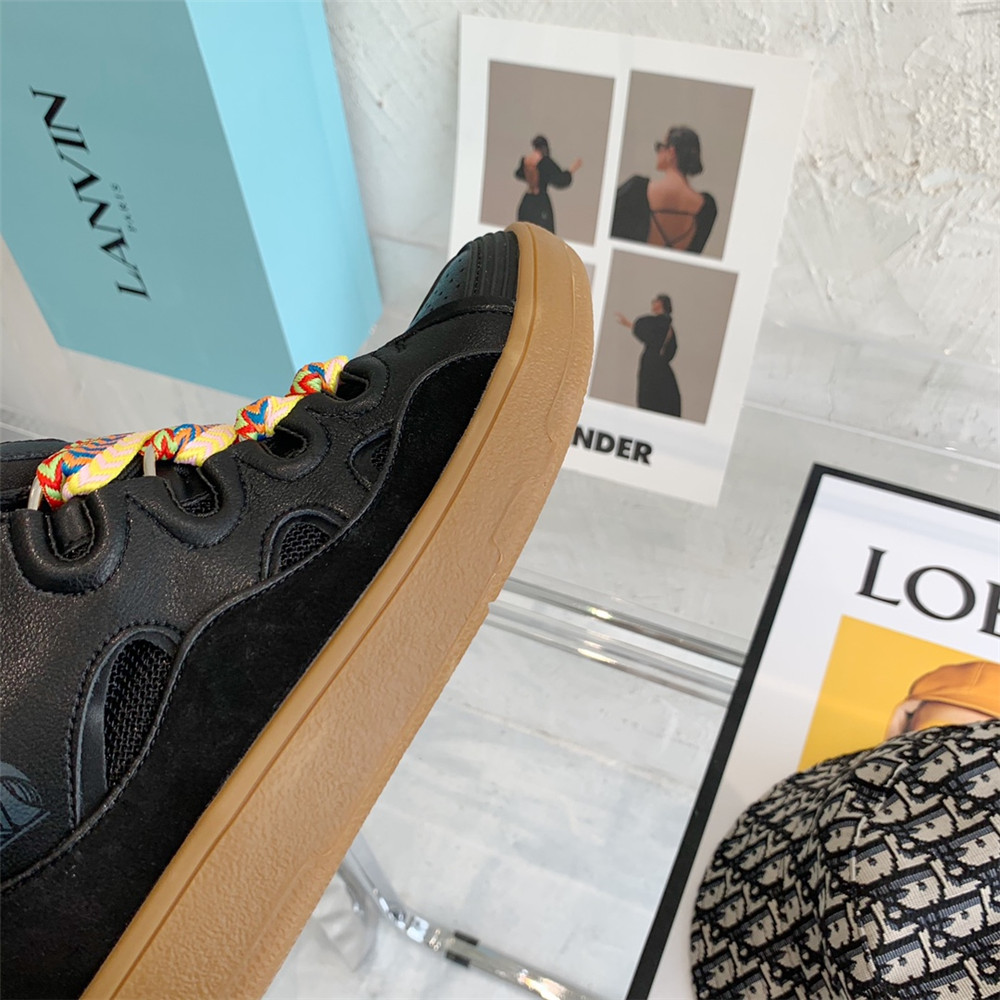 Lanvin Curb Sneaker In Black - DopestKickz