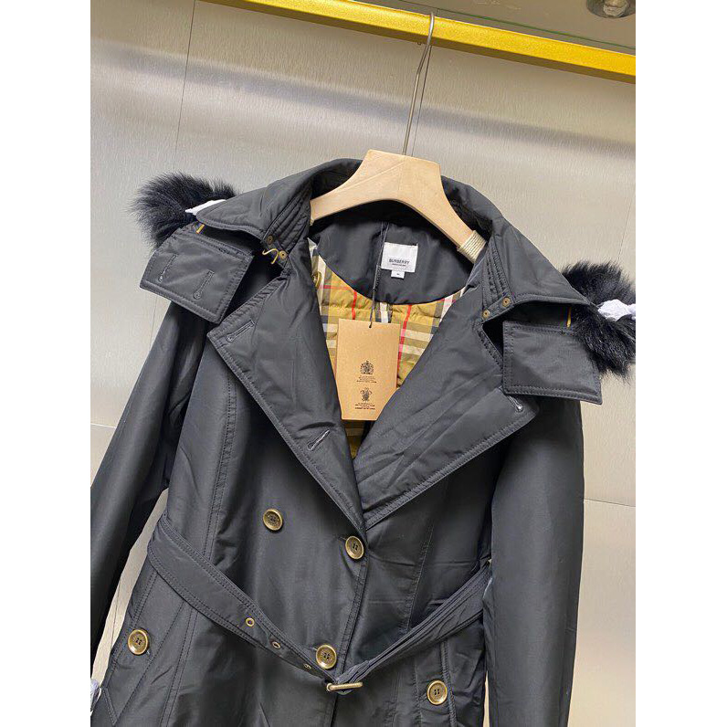 Burberry Belted Double-Breasted Quilted Shell Down Coat - DopestKickz