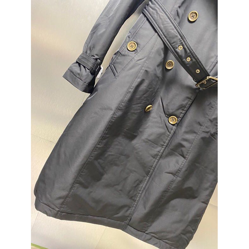 Burberry Belted Double-Breasted Quilted Shell Down Coat - DopestKickz