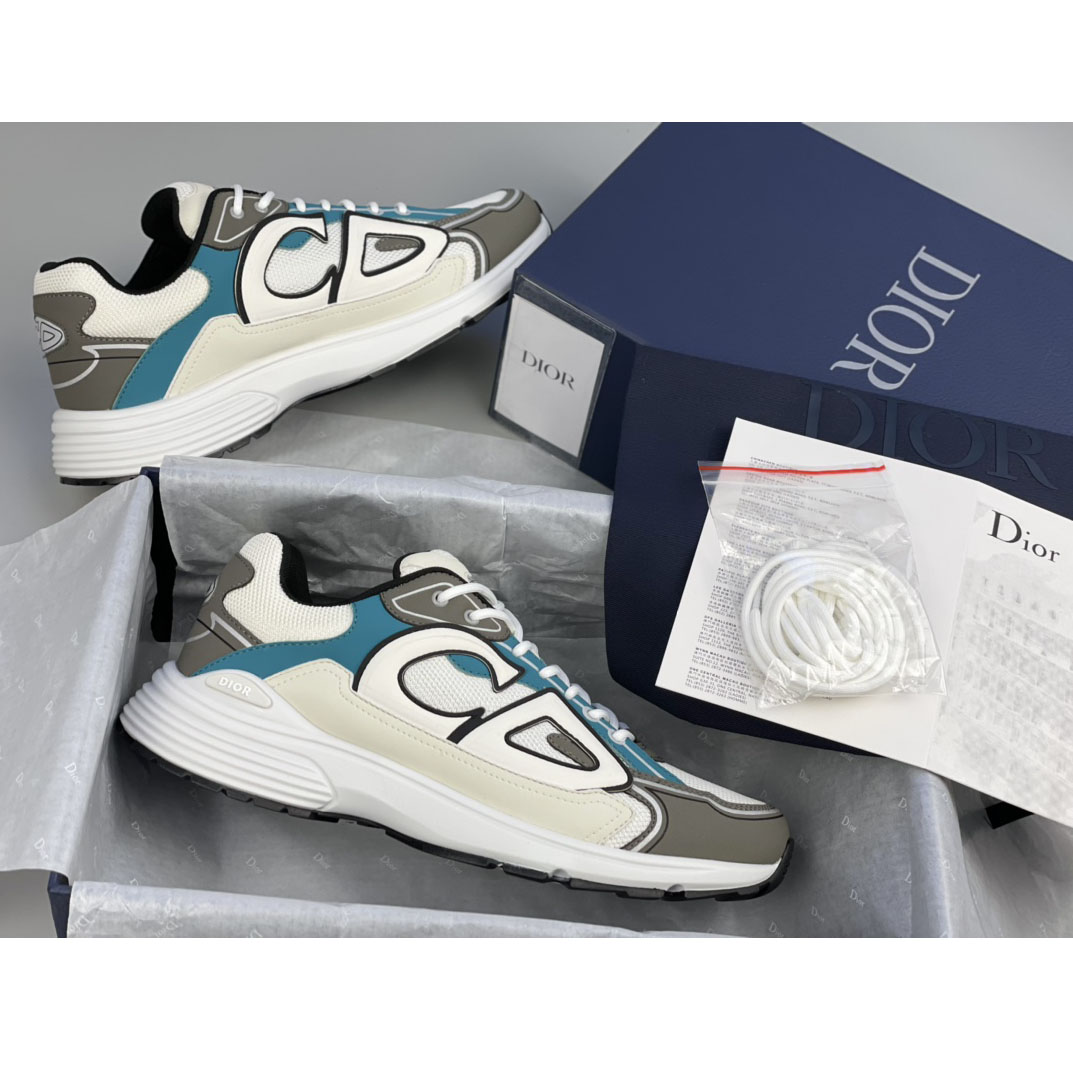 Dior B30 Sneaker White Mesh And Technical Fabric - DopestKickz