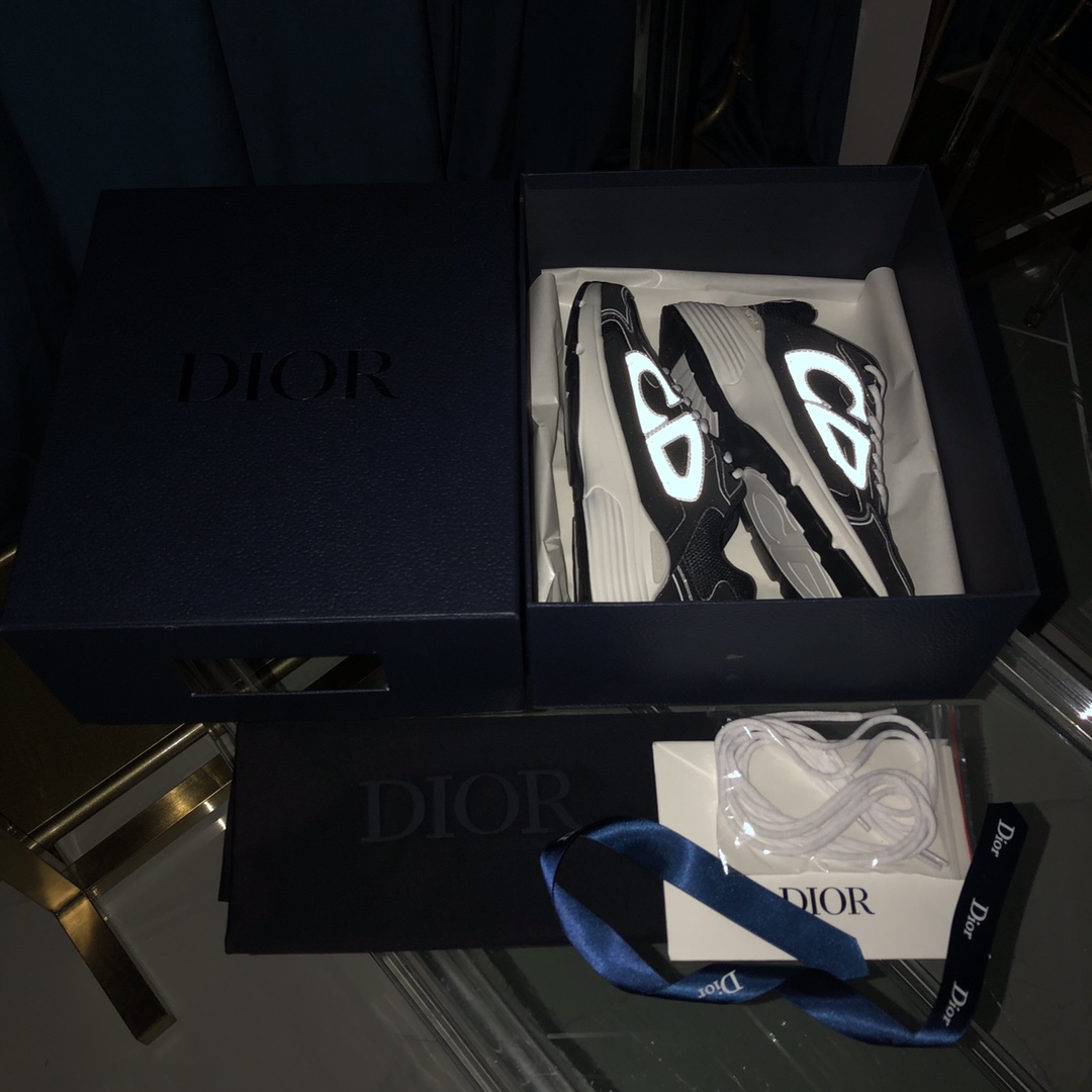 Dior B30 Sneaker Black Mesh And Technical Fabric - DopestKickz